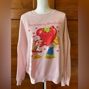 Strawberry Shortcake Pink Crewneck Sweatshirt